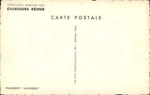 CPA Compagnie des Chargeurs Réunis, Paquebot Lavoisier