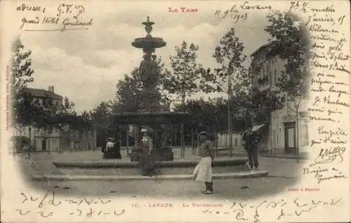 Ak Lavaur Tarn, Lavaur. La Promenade. G.V.