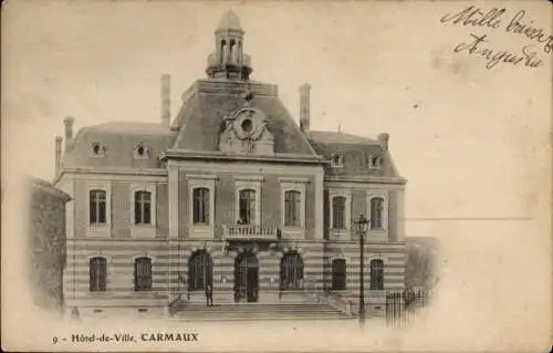 Ak Carmaux Tarn, Hôtel de Ville, Carmaux