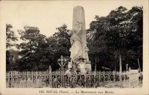 Ak Soual Tarn, Monument aux Morts