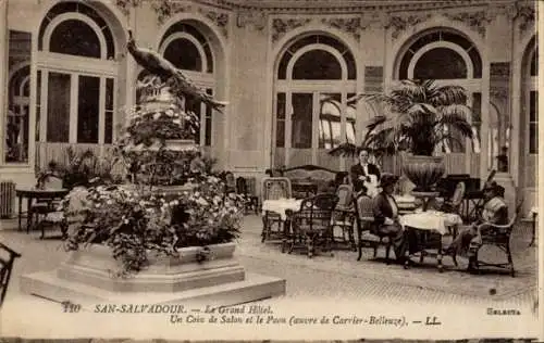 Ak San Salvadour Hyères Var, Grand Hotel, Salon