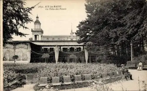 Ak Aix les Bains Savoie, Villa des Fleurs