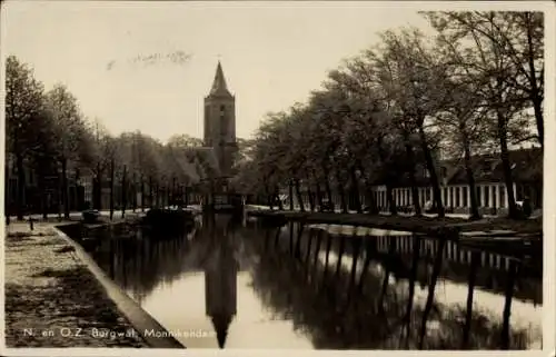 Ak Monnikendam Waterland Nordholland Niederlande, Burgwal