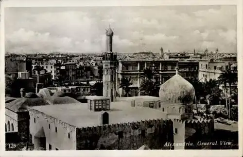 Ak Alexandria Ägypten,  General View