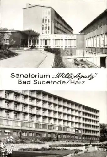 Ak Bad Suderode Quedlinburg im Harz, Sanatorium Will Agatz