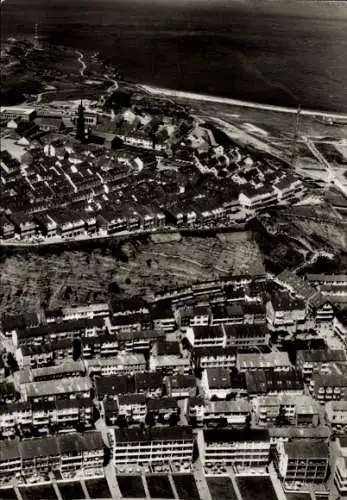 Ak Nordseeinsel Helgoland, Teilansicht, Luftaufnahme