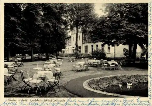 Ak Rheine in Westfalen, Gaststätte Solbad Gottesgabe, Terrasse