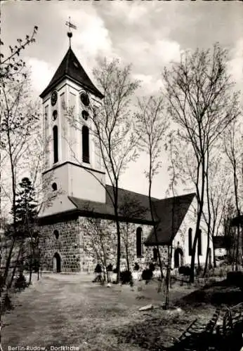 Ak Berlin Neukölln Rudow, Dorfkirche