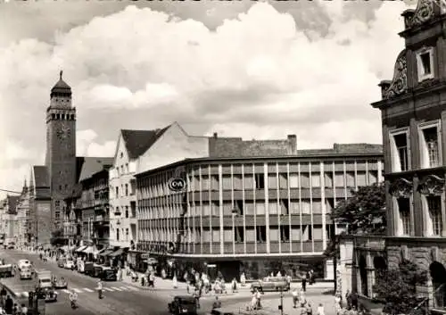 Ak Berlin Neukölln, Karl-Marx-Straße, Verkehr, C&A