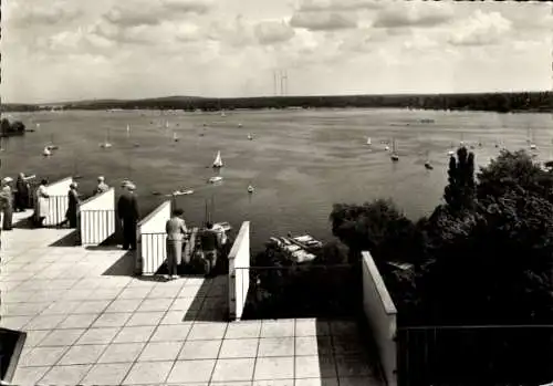 Ak Berlin Zehlendorf Wannsee, Kurhaus Wannsee, Blick auf den See