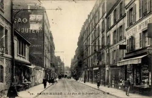 CPA Saint-Mandé Val de Marne, Rue de la République