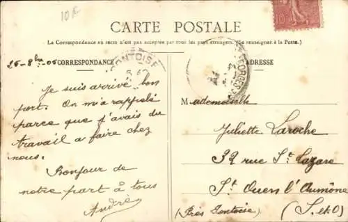 Ak Villeneuve Saint Georges Val de Marne, Straße von Paris, Geschäfte