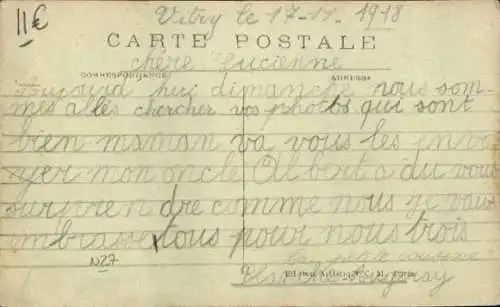 Ak Vitry sur Seine Val de Marne, Rue Eugene Pelletan