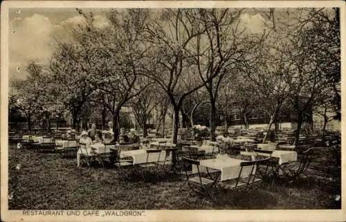 Ak Ober Jössnitz Jößnitz im Vogtland, Restaurant und Café Waldgrün