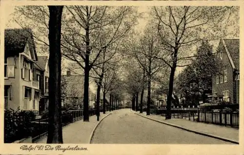 Ak Velp Gelderland Niederlande, De Ruyterlaan, Allee