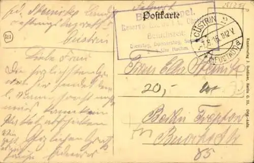 Ak Dąbroszyn Tamsel Ostbrandenburg, Schloss, Kirche, Parkanlagen