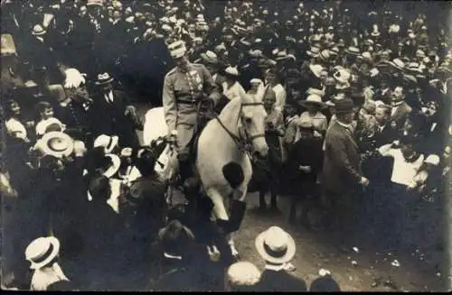 Foto Ak König von Dänemark Christian X., Fest