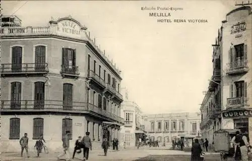 Ak Melilla Spanien, Hotel R. Victoria, Edición Postal-Expres, Hotel Reina Victoria