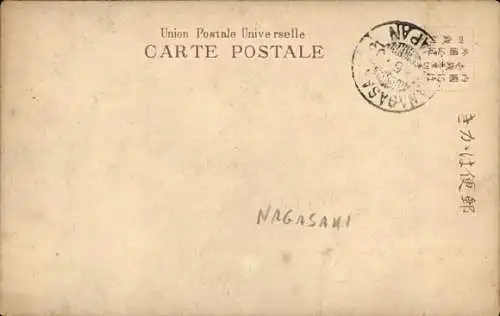 Ak Nagasaki Präfektur Nagasaki Japan, Panorama