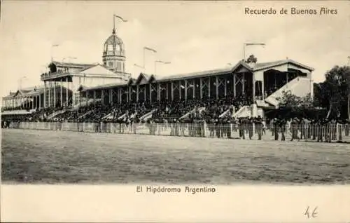 Ak Buenos Aires Argentinien, El Hipodromo Argentino