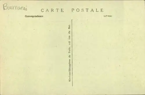 Ak Rangun Rangoon Myanmar, Cathédrale et évêché construits par un missionnaire