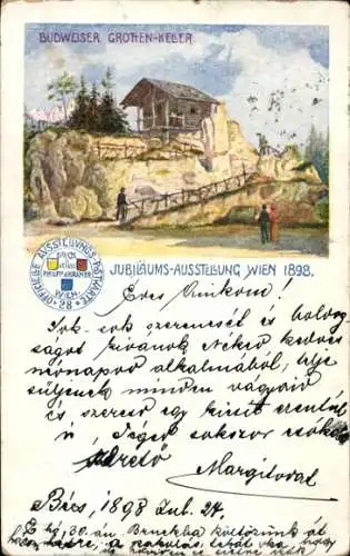 Ak Wien 1 Innere Stadt, BUDWEISER GROTEN-KELER, Jubiläumsausstellung Wien 1898