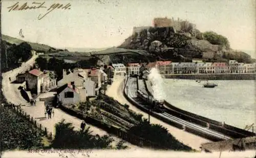 Ak Gorey Kanalinsel Jersey, Mont Orgueil Castle