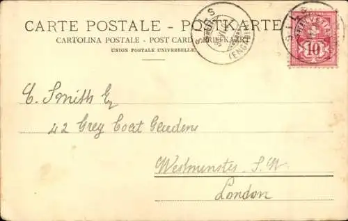 Ak Sils Maria Sils im Engadin Kt. Graubünden, Gesamtansicht