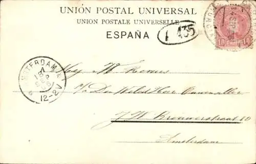 Ak Cartagena Murcia Spanien, Banos de San Bernardo