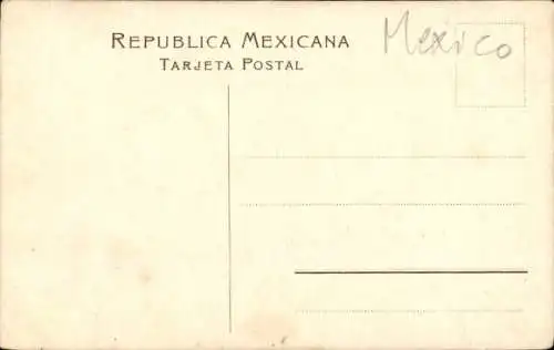 Passepartout Ak Porfirio Díaz, Präsident von Mexiko, Hidalgo