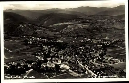 Ak Wachenheim an der Weinstraße Pfalz, Luftbild