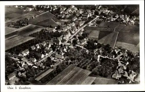 Ak Wain in Württemberg, Fliegeraufnahme