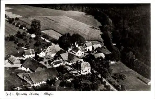 Ak Dürren Kißlegg im Allgäu, Fliegeraufnahme