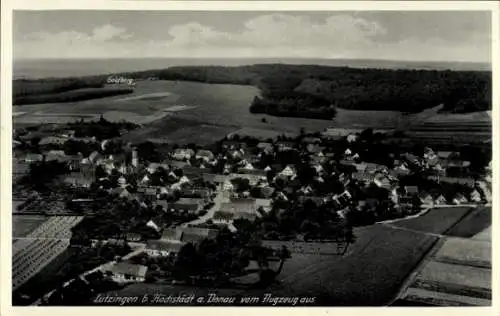 Ak Lutzingen bei Höchstadt an der Donau, Fliegeraufnahme, Goldberg