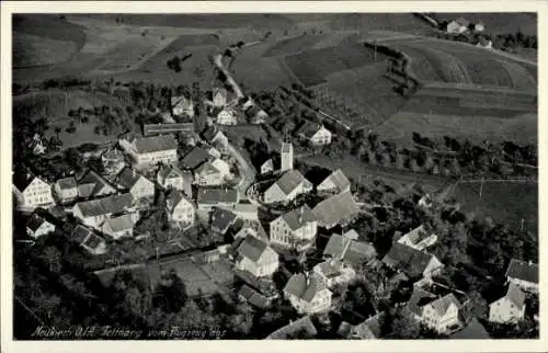 Ak Neukirch Bodenseekreis, Langensee, Fliegeraufnahme