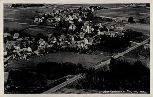 Ak Oberferrieden Burgthann im Nürnberger Land, Fliegeraufnahme