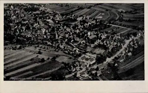 Ak Bad Mingolsheim Bad Schönborn in Baden, Fliegeraufnahme