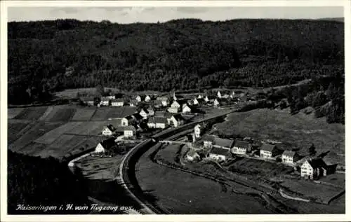 Ak Kaiseringen Straßberg im Zollernalbkreis, Fliegeraufnahme