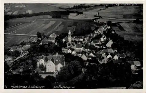 Ak Hochaltingen Fremdingen in Schwaben, Nördlingen, Fliegeraufnahme