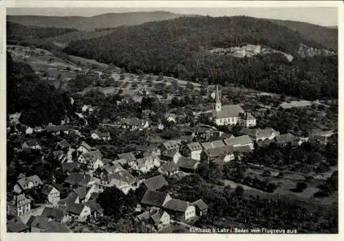 Ak Kuhbach Lahr im Schwarzwald Baden, Fliegeraufnahme