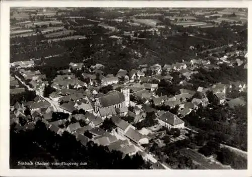 Ak Sasbach in der Ortenau, Fliegeraufnahme