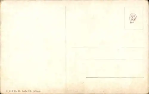 Ak Auerhuhn, Jäger im Hintergrund, Jagd