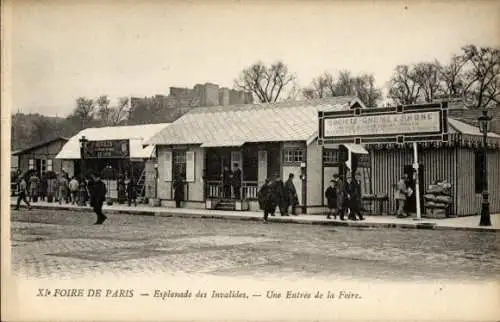 Ak Paris, Esplanade des Invalides, XIe Foire de Paris, Eingang