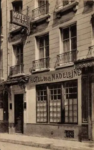 Ak Paris VIII Hotel de la Madelaine, 6, Rue de Surene