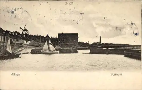 Ak Allinge Sandvig Bornholm Dänemark, Hafen