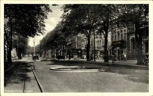 Ak Krefeld am Niederrhein, Ostwall