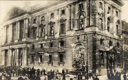 Ak Berlin Mitte, Straßenkämpfe in Berlin, Zerstörungen am Marstallgebäude, Spartakusaufstand 1919