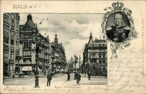 Ak Berlin, Kaiser Wilhelm Straße, Portrait