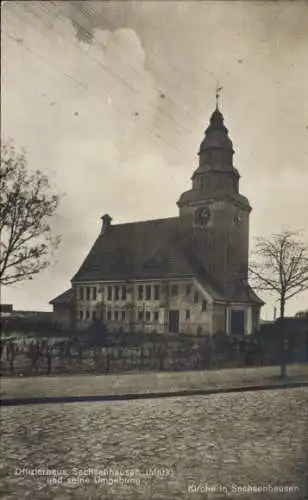 Ak Sachsenhausen Oranienburg im Kreis Oberhavel, Offizierhaus, Kirche