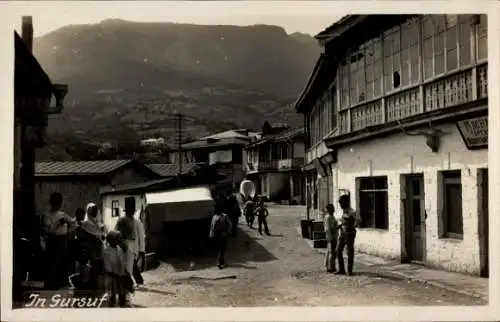 Foto Ak Gurzuf Gursuf Hursuf Krim Ukraine, Straße, Passanten